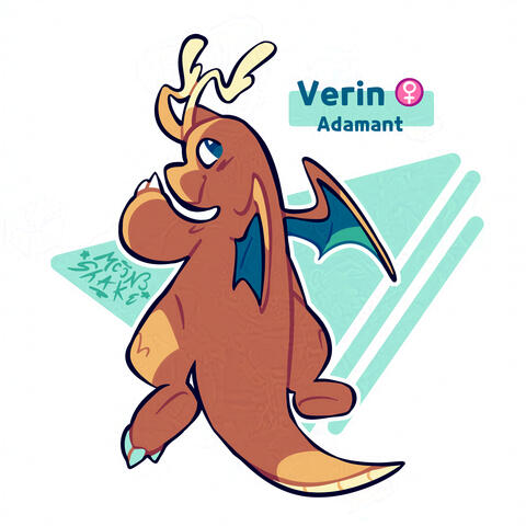Un disegnino della mia Dragonite dal mio team su PLZA :)