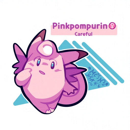 Un disegnino della mia Clefable dal mio team su PLZA :)